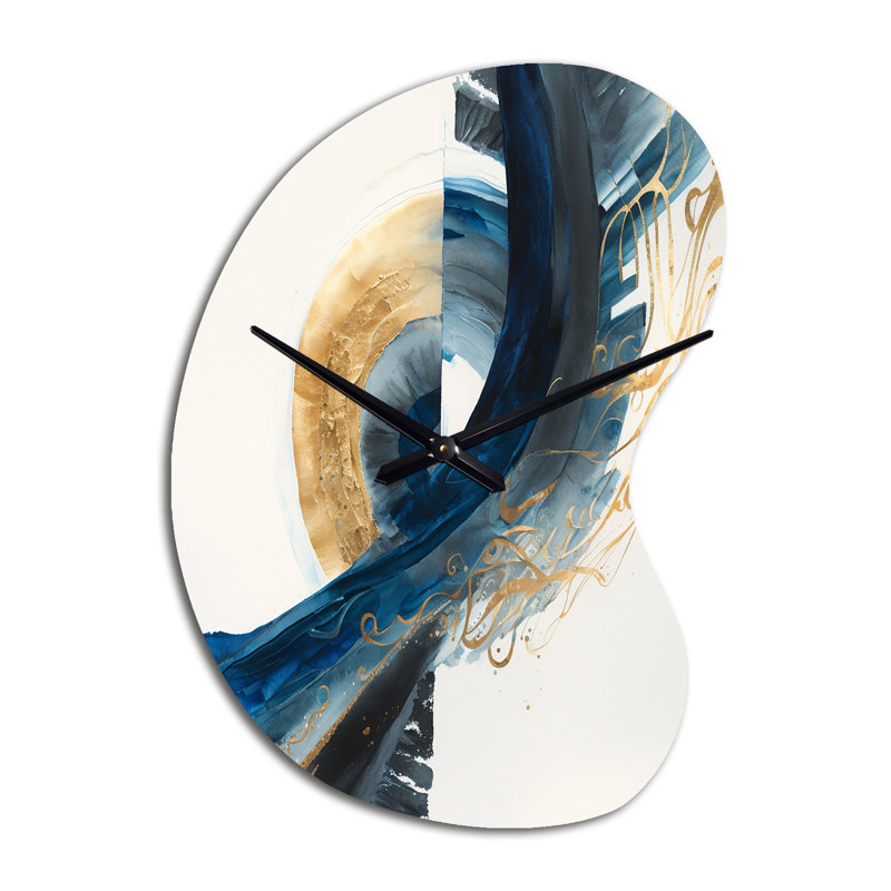 Vangeel - Horloge murale bleue - Forme unique, Petit