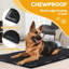 Tapis de lit pour chien Chew-Proof - Coussin de caisse imperméable indestructible avec renforts en métal, durable pour les chiens de taille moyenne, pour une utilisation intérieure et extérieure