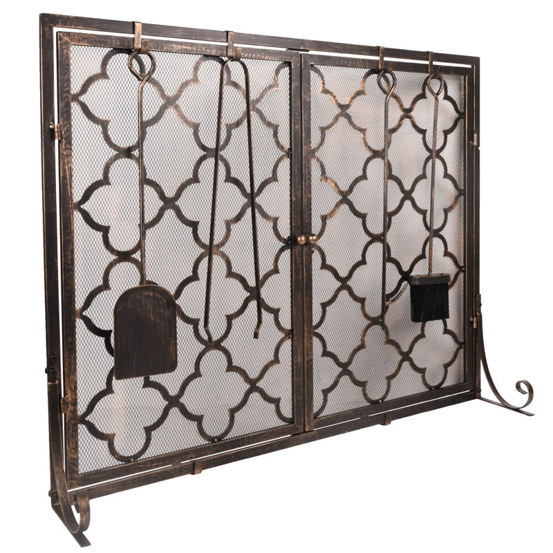 Morrissa Iron Fireplace Screen