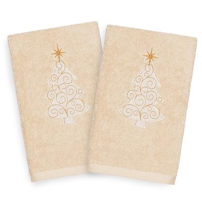Débarbouillette de Noël en coton turc