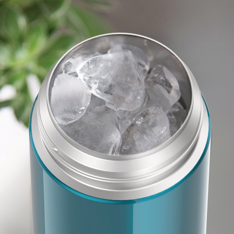 Teal 12oz Stainless Steel Insulated Kids Water Bottle with Straw