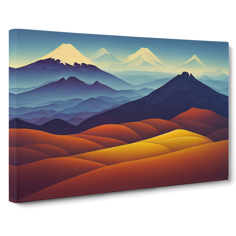 Fancy Mountain Landscape - Wrapped Canvas, 50cm H x 76cm W x 3cm D