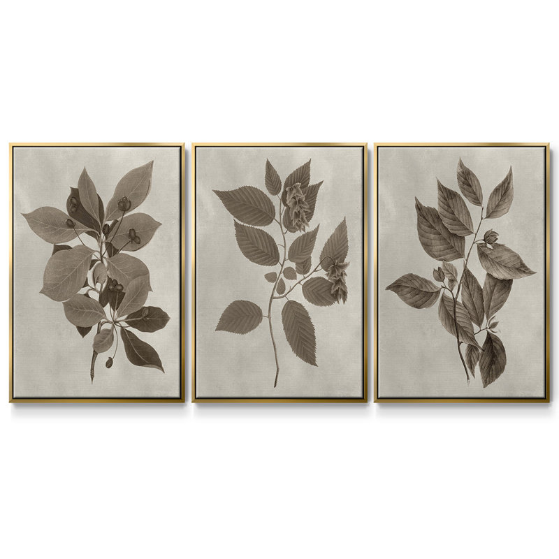 3 pièces Arbor, Or, H 27 po x l 54 po