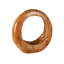 Sculpture brune en teck