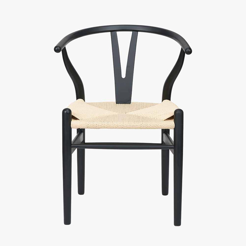 Quinn Upholstered Dining Chair, Black