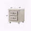 Reggie Beige Fabric Nightstand,2 Storage Drawers,Upholstered-1515483423