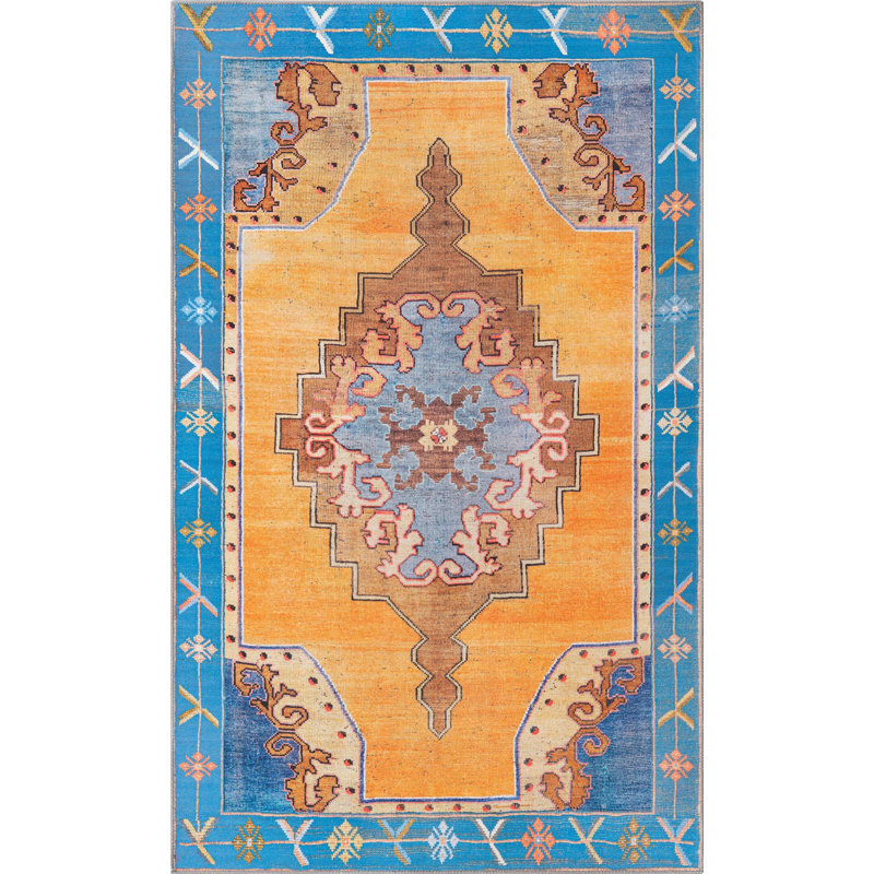 Oppie Chenille Oriental Indoor Rug, Rectangle 5' x 8'