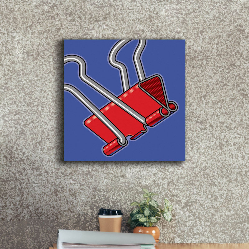 Fournitures de bureau à trombones par Ron Magnes, H 18 po x l 18 po x P 0,75 po