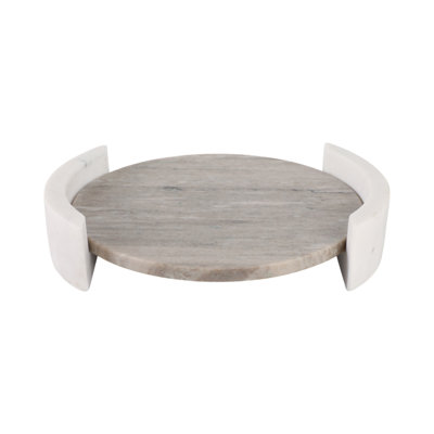14" Tan Marble Tray