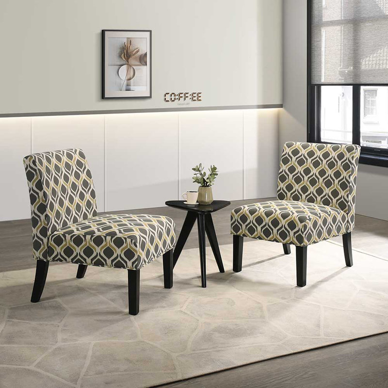 Ensemble de fauteuil de chambre, Gris/Jaune
