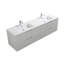 Themis 59 inch integrated boudle sinks