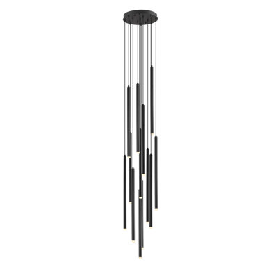 Luminaire suspendu cylindrique 13 lumières Statesboro