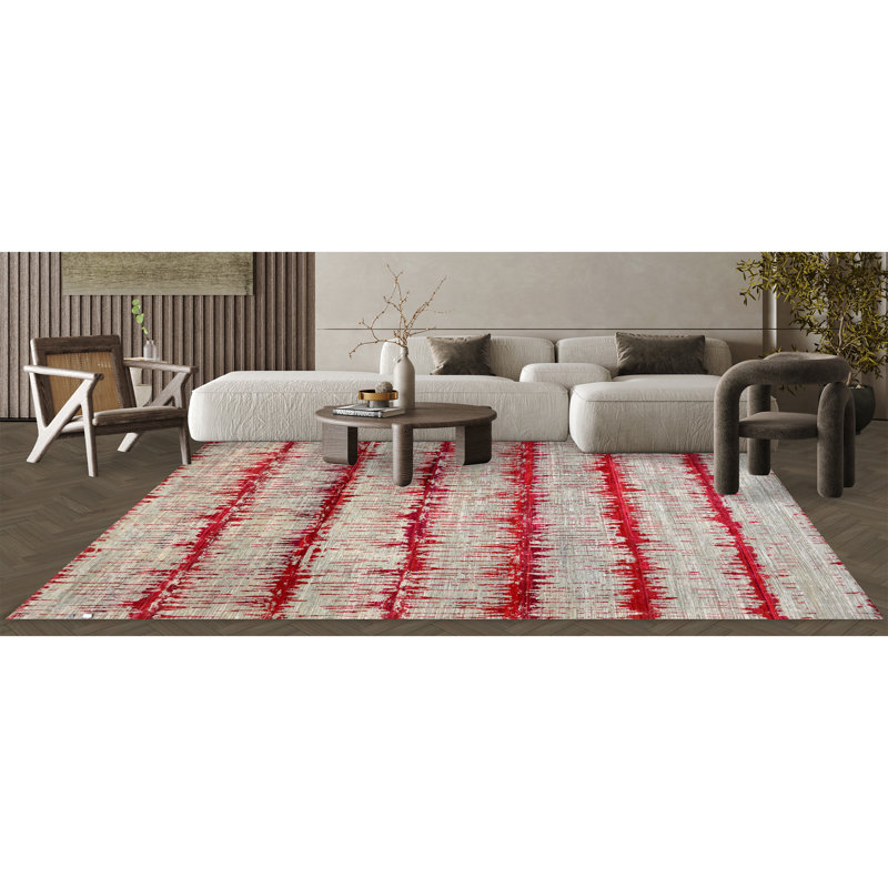 Striped Area Rug, Rectangle 9' x 12'
