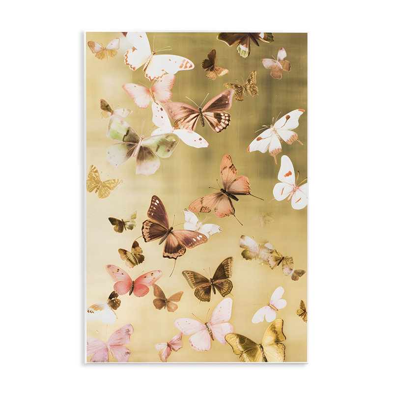 "Papillon Butterfly Array", art mural par Petal Prints Design, H 15 po x l 10 po