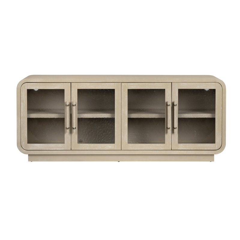 Callen 80" Tan 4-Door Media Credenza_Sideboard