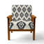 Chaise rembourrée Country Farmhouse - Fauteuil Ikat-45964964