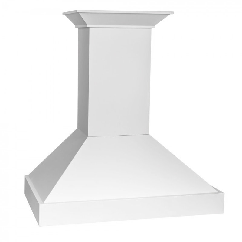 ZLINE 30 in. Wooden Wall Mount Range Hood in Smooth Bright White Finish