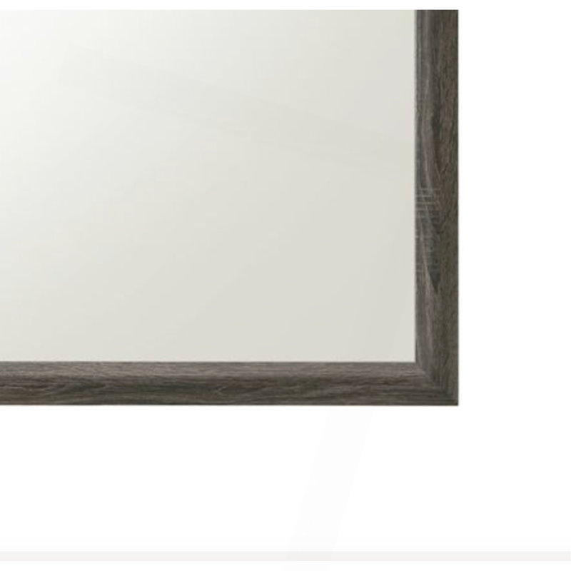 Miroir polyvalent rectangulaire avec bordure en bois naturel pour chaque pièce