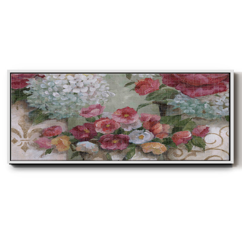 Fleurs confinées - toile encadrée, H 20 po x l 50 po