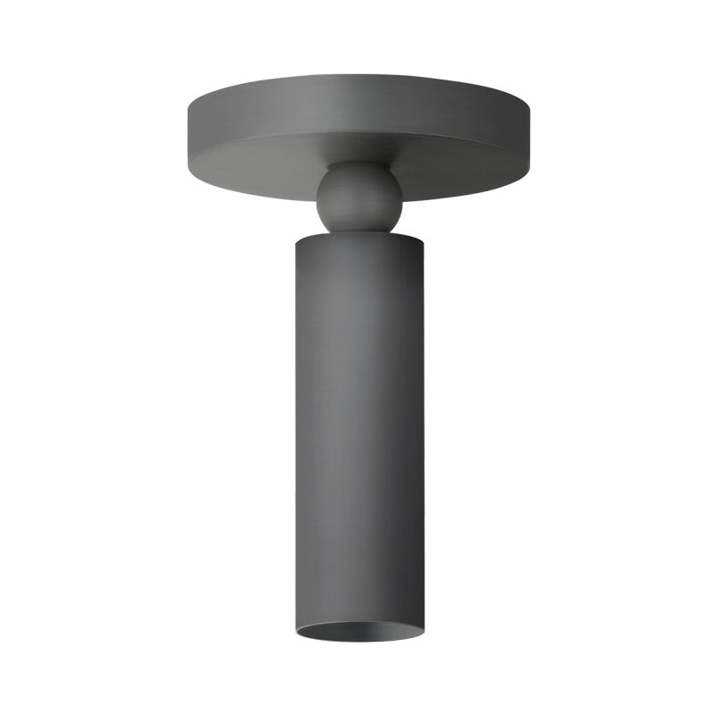 Luxe Pivot Flush Mount, Satin Black