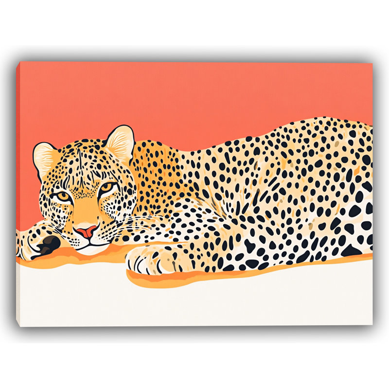 Art mural en toile terracotta