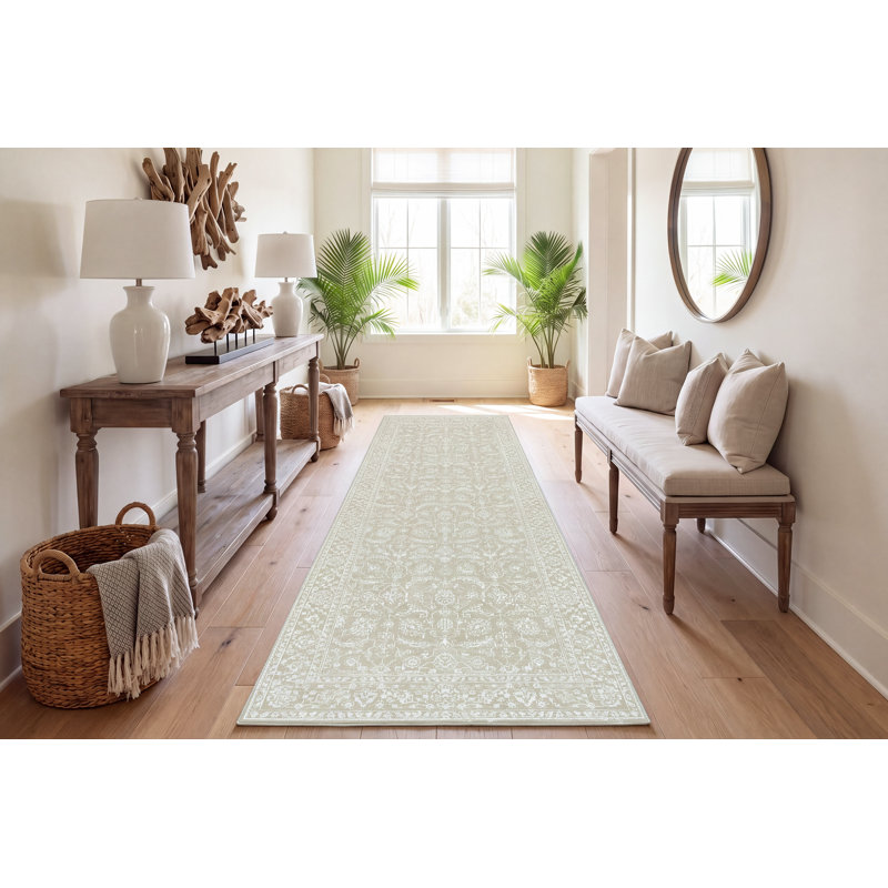 CANYON 15475-881 BEIGE/LT BEIGE/CREAM, Runner 2'2" x 7'7"