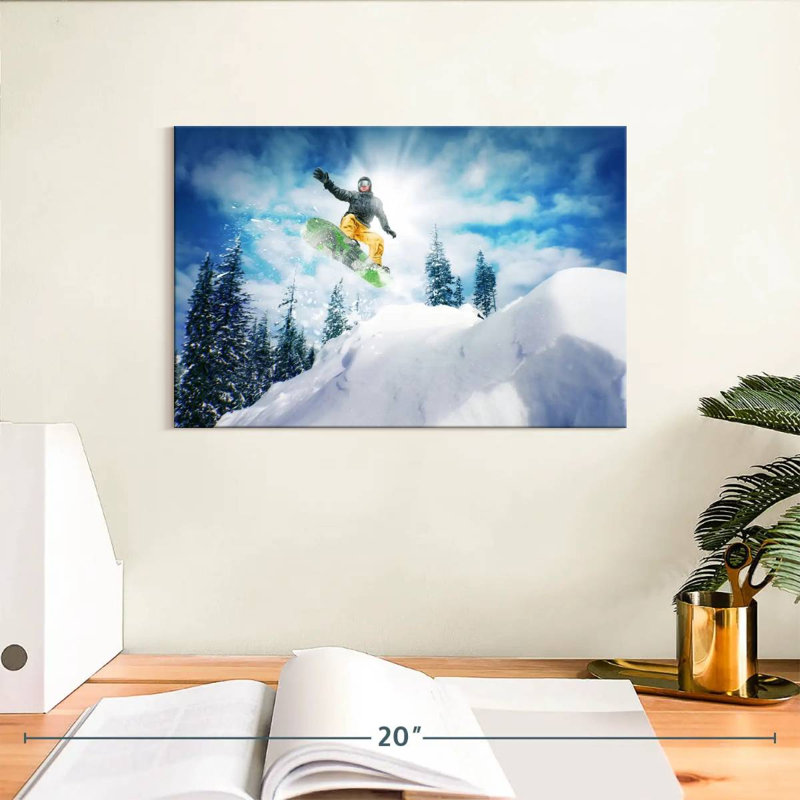 Sirci Snowboarder sautant, H 8 po x l 12 po