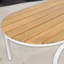 Ensemble 3 pièces de chaise longue d'extérieur avec table et coussins-381524162