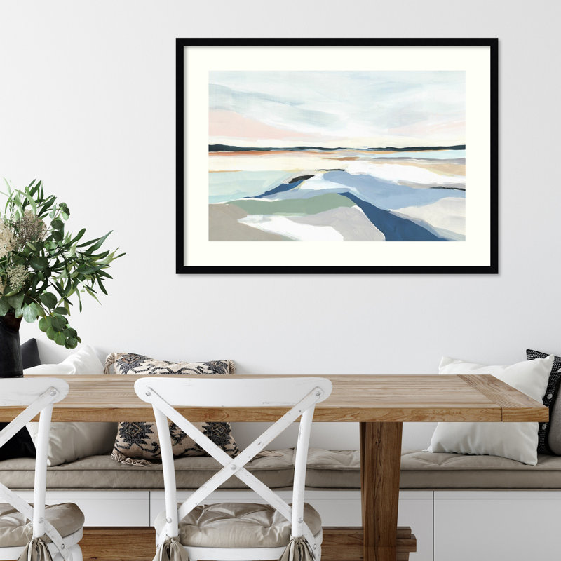 Seaside Day I by Isabelle Z, Black Framed Paper, 27" H x 37" W
