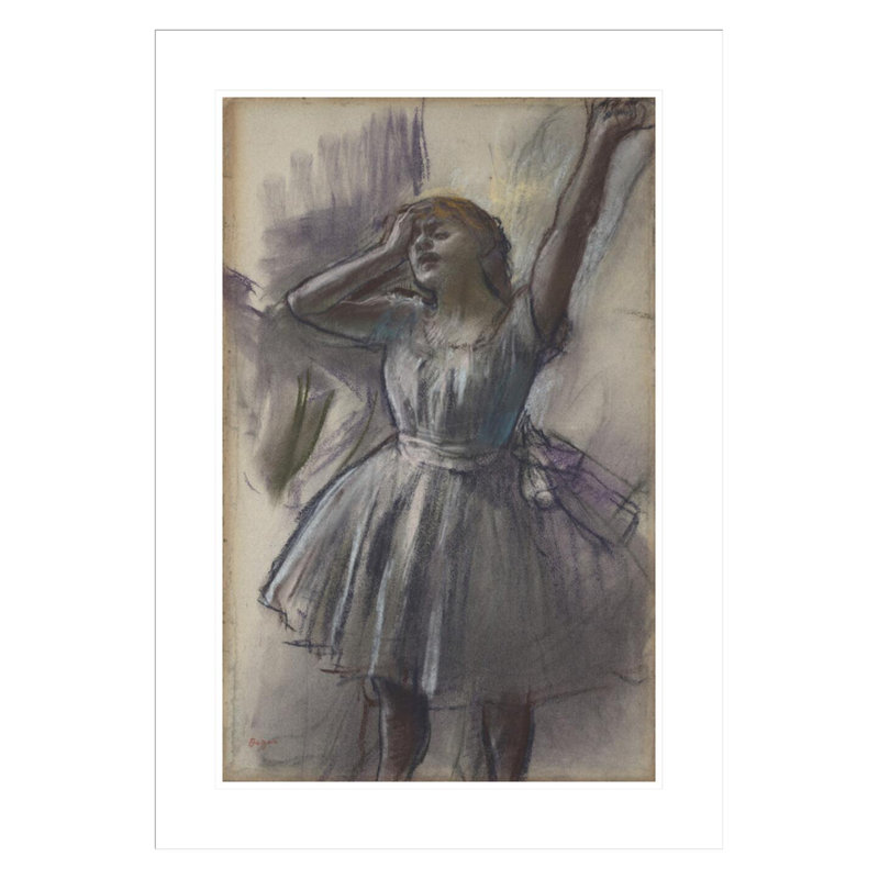 «Dancer Stretching» par Edgar Degas, impression giclée sur cadre, H 29,5 po x l 21,05 po