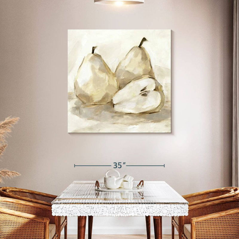 Yarlin White Pear Study I, 39" H x 39" W