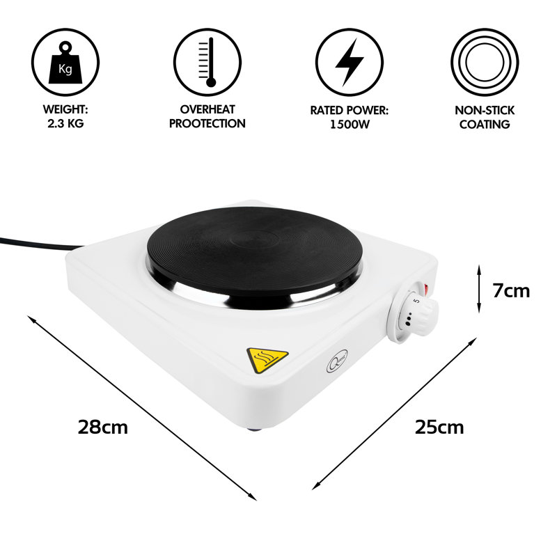 Quest 1500W Electric Single Hot Plate