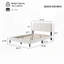 Lambswool Petal Headboard Bed Frame Cream Style Bedroom Soft Bed-1037887857