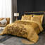 Double Brushed Microfiber Duvet Cover Set Reversible Design with Zipper Closure and Corner Ties-122566616