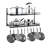 26 Inch Wall Mounted Hanging Pot Rack with 10 Hooks