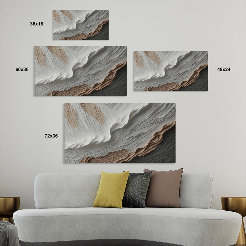 Modern Earth 173, 18" H x 36" W
