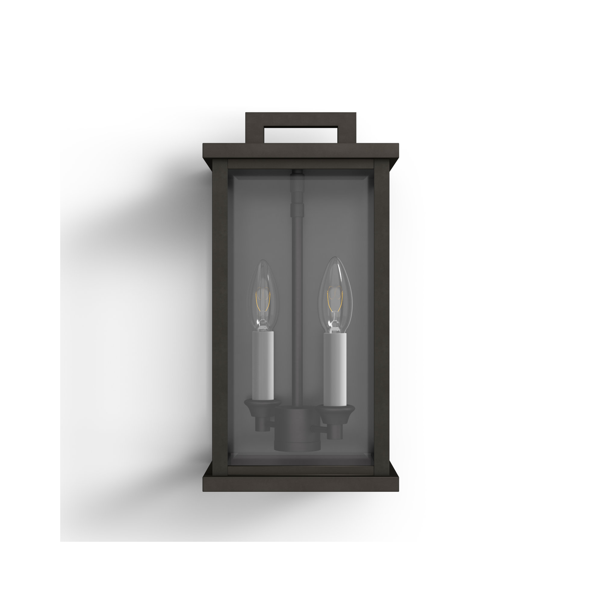 Nouri 2 Light Outdoor Wall Light, 14.25" H x 7.75" W x 8.25" D