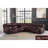 Shantanae Upholstered Power Reclining Curved Sectional Reversible