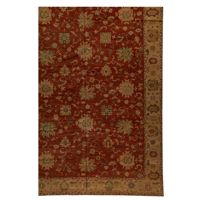 Silk Floral Area Rug