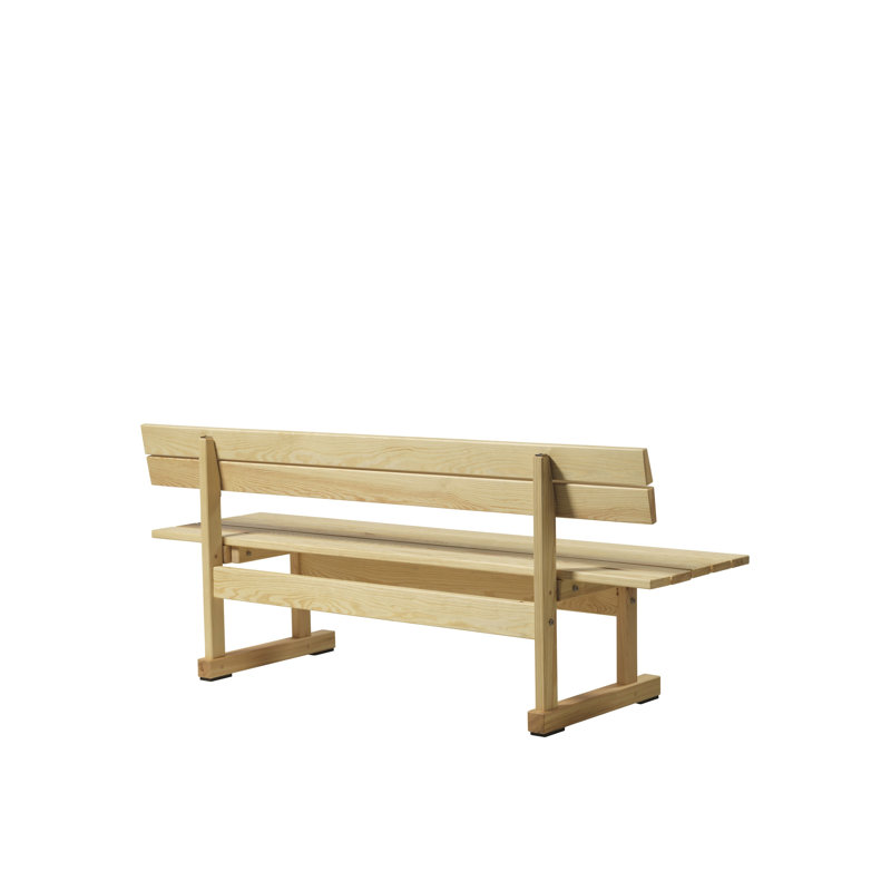 Ermelundene Outdoor Bench, Natural
