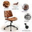 Chaise de travail rotative en similicuir Crosslin-1744854716