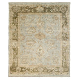 Wool Oriental Area Rug in Beige/Brown
