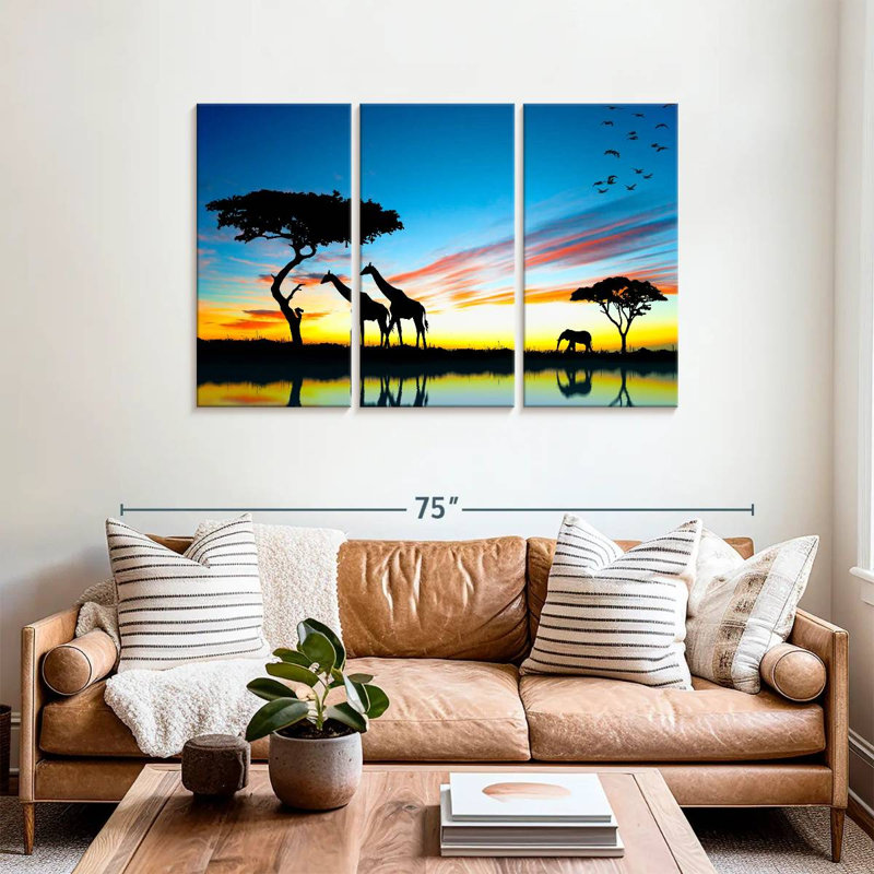 African Safari, 36" H x 57" W