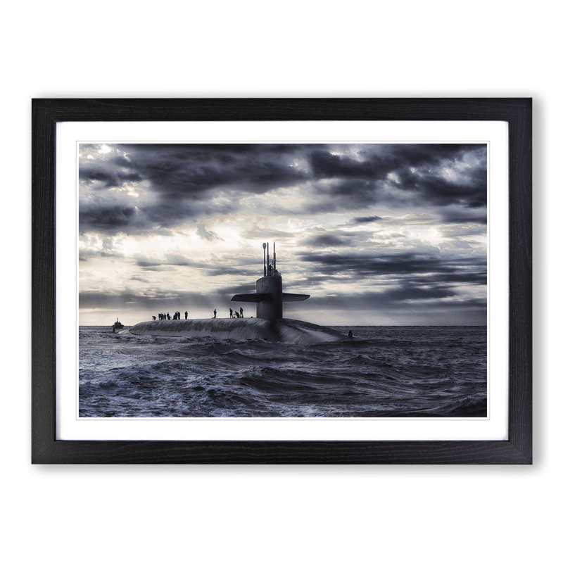 Single Picture Frame Print, Black