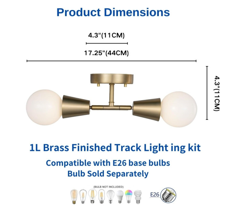 ACTON 2-Light Modern Track Lighting Kit | Wayfair