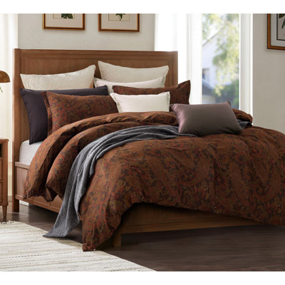 Cotton Percale Paisley Duvet Cover