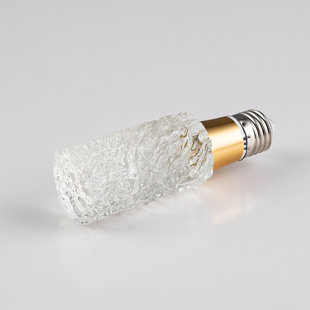 Clear Cylinder LED Solid Crystal-Style Glass Bulb, 3000K Warm White, E26/27 Medium Base Bulbs (Base not included)