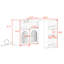 Rolling Kitchen Island with Extended Table, Kitchen Island with LED Light, Power Outlets and Storage-341179005