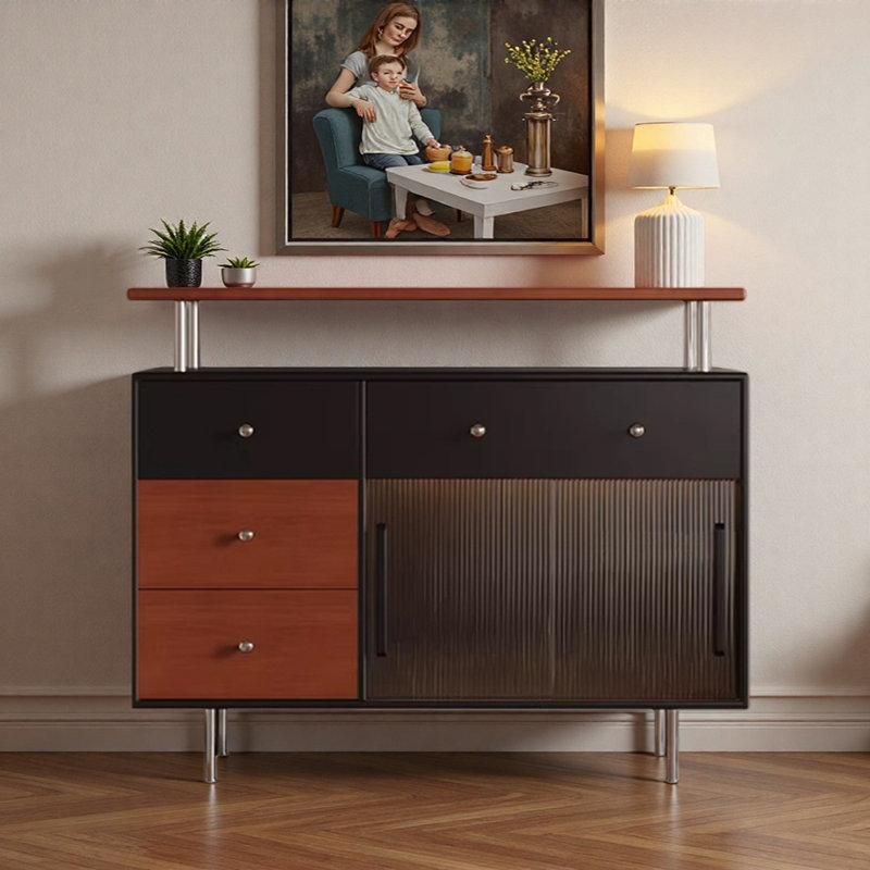 Armoire décorative à grande capacité de rangement Retro, 39.37" H x 47.24" W x 13.77" D