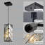 Lustre en cristal moderne et élégant avec prisme en cristal (ampoule non incluse)-873303975-873303992